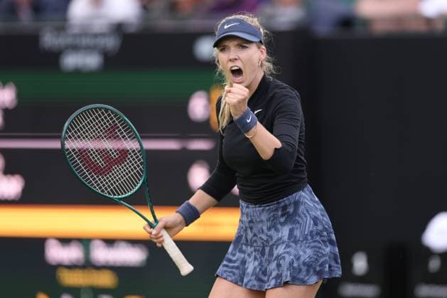 Katie Boulter her 1st round match on Centre Court against Harriet Dart Rothesay Open Nottingham, Day 1, Tennis, Lexus Nottingham Tennis Centre, Nottingham, UK - 10 June 2024  Copyright: xRyanxBrowne Shutterstockx 14523726ci