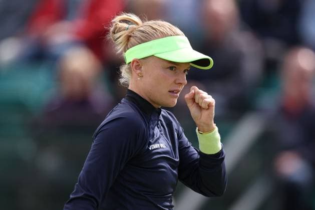 Harriet Dart her 1st round match on Centre Court against Katie Boulter Rothesay Open Nottingham, Day 1, Tennis, Lexus Nottingham Tennis Centre, Nottingham, UK - 10 June 2024  Copyright: xRyanxBrowne Shutterstockx 14523726dg