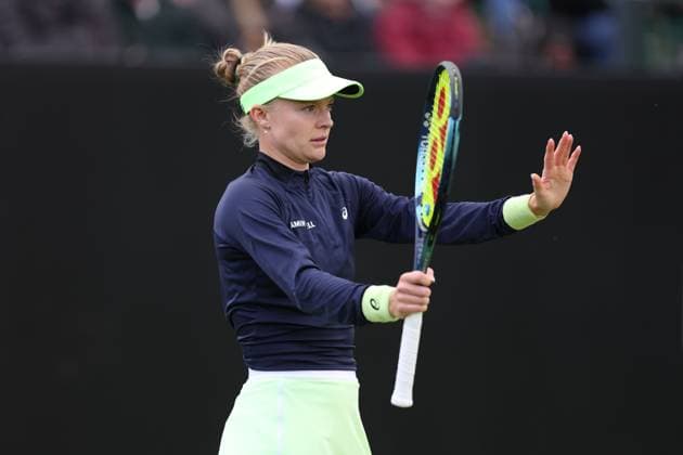 Harriet Dart her 1st round match on Centre Court against Katie Boulter Rothesay Open Nottingham, Day 1, Tennis, Lexus Nottingham Tennis Centre, Nottingham, UK - 10 June 2024  Copyright: xRyanxBrowne Shutterstockx 14523726dm