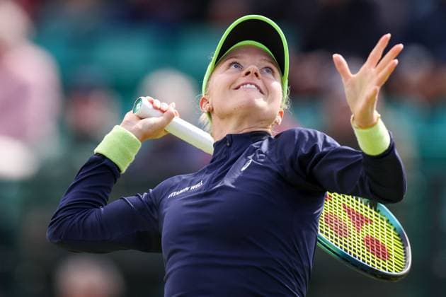 Harriet Dart her 1st round match on Centre Court against Katie Boulter Rothesay Open Nottingham, Day 1, Tennis, Lexus Nottingham Tennis Centre, Nottingham, UK - 10 June 2024  Copyright: xRyanxBrowne Shutterstockx 14523726dq
