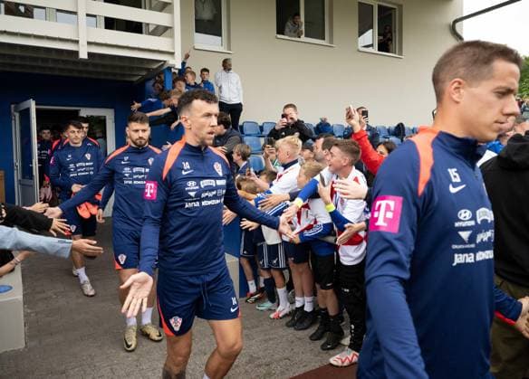 Football, Men, Season 2023 2024, European Championship 2024 in Germany, Training Croatia at Volksparkstadion in Neuruppin, Ivan Perisic Croatia , 10 06 2024, Copyright: xMatthiasxKochx