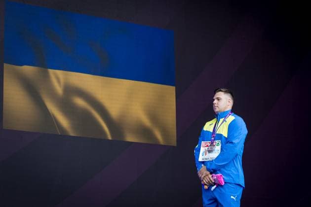 European Athletics Championships Rome, 10 06 2024 Mykhaylo KOKHAN UKR with the bronze medal in the hammer throw at the victory ceremony at the European Athletics Championships on June 10, 2024 in Rome Copyright: xBEAUTIFULxSPORTS OlafxRellischx