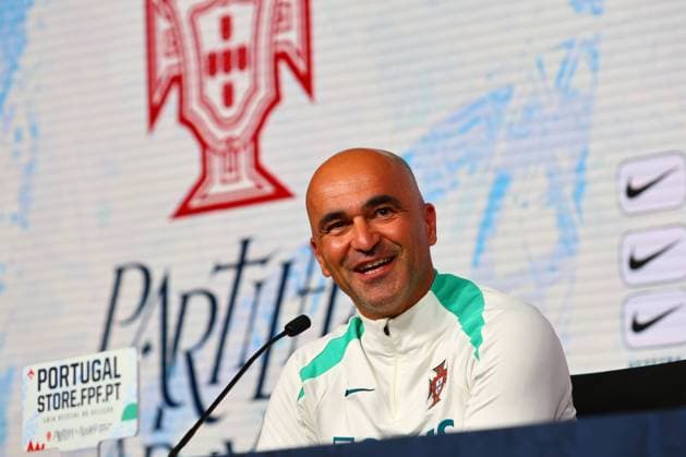 Portugal Lisbon , Football national team, Selecao,10 06 2024 , Press conference for the friendly match Portugal Ireland , Preparatory match for the European Championship 2024 , Coach Roberto Martinez Portugal Copyright: FernandoxSoares