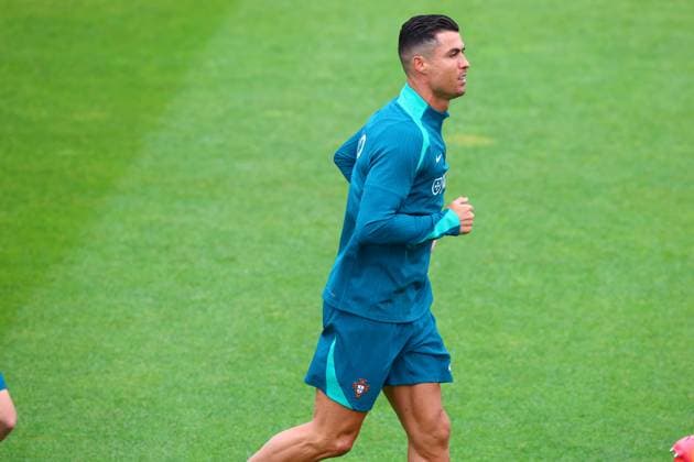 Portugal national football team, Selecao, 10 06 2024, Training for the friendly match Portugal Ireland , Preparation match for the European Championship 2024 , Cristiano Ronaldo Portugal , CR7 Copyright: FernandoxSoares