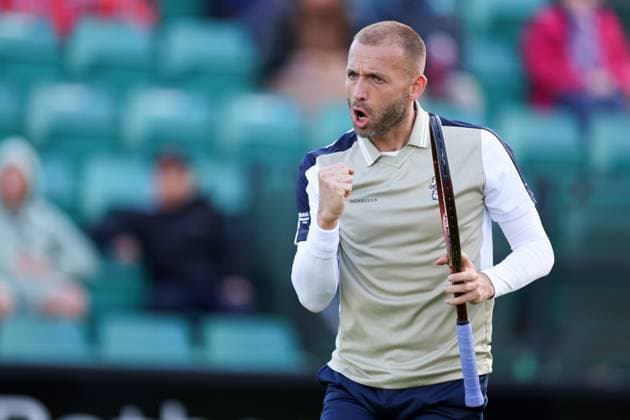 Daniel Evans during a round of 32 match on Centre Court against Dominic Stricker Rothesay Open Nottingham, Day 1, Tennis, Lexus Nottingham Tennis Centre, Nottingham, UK - 10 June 2024  Copyright: xRyanxBrowne Shutterstockx 14523726fz