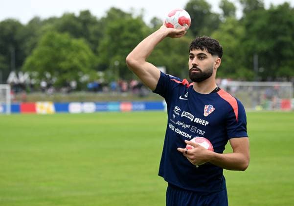 Croatia national team, Nationalteam Training Session Josko Gvardiol of Croatia is pictured during a training session at UEFA EURO, EM, Europameisterschaft,Fussball 2024 Croatia base camp in Neuruppin, Germany on June 10, 2024. MarkoxLukunic PIXSELL