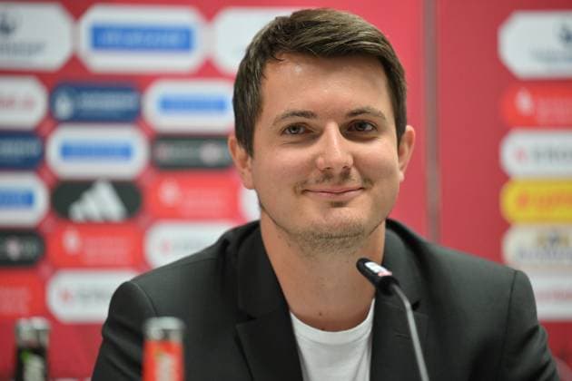 11 06 2024 1 FC Nürnberg Nuernberg FCN Club Media event Press conference Presentation of new coach Head coach xwoxzix Sebastian Koelmann Communication FCN