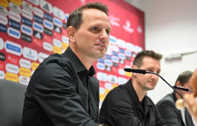 11 06 2024 1 FC Nürnberg Nuernberg FCN Club Media event Press conference Presentation of new coach Head coach xwoxzix Joti Chatzialexiou Board of Directors Sport 1 FC Nürnberg FCN