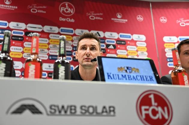 11 06 2024 1 FC Nürnberg Nuernberg FCN Club Media event Press conference Presentation of new coach Head coach xwoxzix Miroslav Klose Coach 1 FC Nürnberg FCN