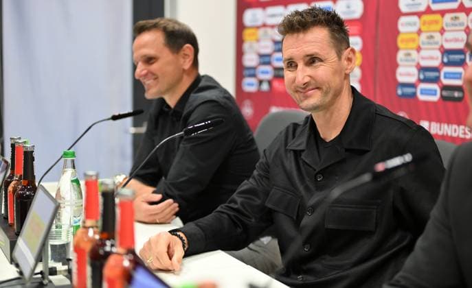 11 06 2024 1 FC Nürnberg Nuernberg FCN Club Media event Press conference Presentation of new coach Head coach xwoxzix Miroslav Klose Coach 1 FC Nürnberg FCN before Joti Chatzialexiou Board of Directors Sport 1 FC Nürnberg FCN