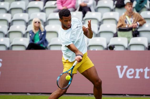 BOSS Open ATP 250 2024 Stuttgart, 11 06 2024 Giovanni Mpetshi Perricard FRA, France BOSS Open 2024, ATP 250, TC Weissenhof grounds on 10 06 2024, Stuttgart Copyright: xBEAUTIFULxSPORTSx Pajonkx