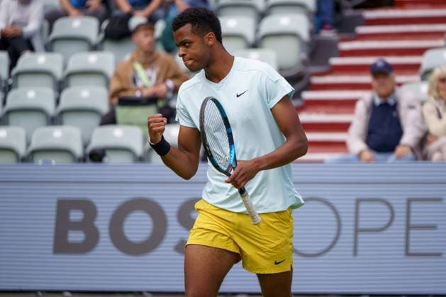 BOSS Open ATP 250 2024 Stuttgart, 11 06 2024 Giovanni Mpetshi Perricard FRA, France BOSS Open 2024, ATP 250, TC Weissenhof grounds on 10 06 2024, Stuttgart Copyright: xBEAUTIFULxSPORTSx Pajonkx