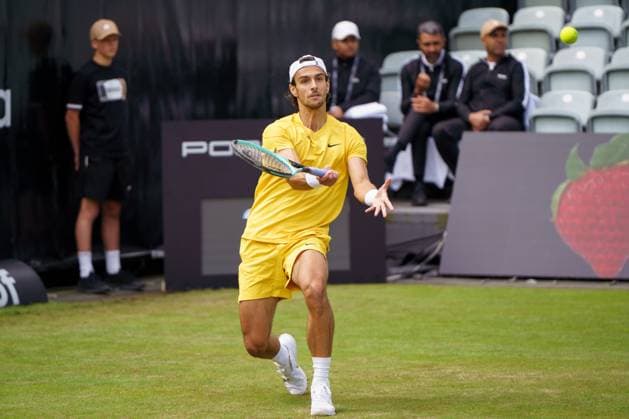 BOSS Open ATP 250 2024 Stuttgart, 11 06 2024 Lorenzo Musetti ITA, Italy BOSS Open 2024, ATP 250, TC Weissenhof grounds on 10 06 2024, Stuttgart Copyright: xBEAUTIFULxSPORTSx Pajonkx