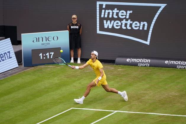 BOSS Open ATP 250 2024 Stuttgart, 11 06 2024 Lorenzo Musetti ITA, Italy BOSS Open 2024, ATP 250, TC Weissenhof grounds on 10 06 2024, Stuttgart Copyright: xBEAUTIFULxSPORTSx Pajonkx