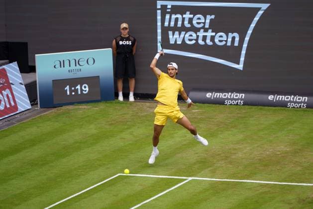 BOSS Open ATP 250 2024 Stuttgart, 11 06 2024 Lorenzo Musetti ITA, Italy BOSS Open 2024, ATP 250, TC Weissenhof grounds on 10 06 2024, Stuttgart Copyright: xBEAUTIFULxSPORTSx Pajonkx