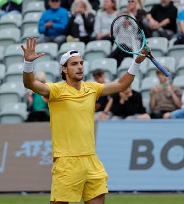 11 06 2024, Boss Open 2024, ATP Tour 250, TC Weissenhof Stuttgart, Tennis, Sport, in the picture Lorenzo Muretti ITA winner vs Giovanni Mpetshi FRA