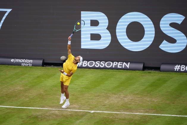 BOSS Open ATP 250 2024 Stuttgart, 11 06 2024 Lorenzo Musetti ITA, Italy BOSS Open 2024, ATP 250, TC Weissenhof grounds on 10 06 2024, Stuttgart Copyright: xBEAUTIFULxSPORTSx Pajonkx