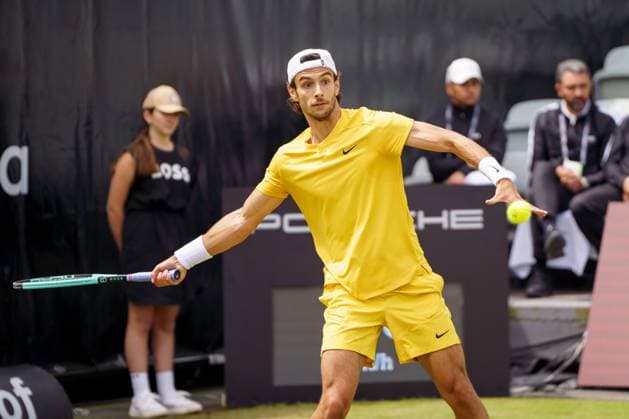 BOSS Open ATP 250 2024 Stuttgart, 11 06 2024 Lorenzo Musetti ITA, Italy BOSS Open 2024, ATP 250, TC Weissenhof grounds on 10 06 2024, Stuttgart Copyright: xBEAUTIFULxSPORTSx Pajonkx