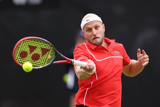 Denis Kudia during his round of 32 match against Henry Searle Rothesay Open Nottingham, Day 2, Tennis, Lexus Nottingham Tennis Centre, Nottingham, UK - 11 June 2024  Copyright: xRyanxBrowne Shutterstockx 14523727al