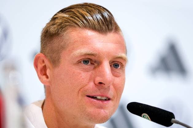Toni Kroos Germany , 08 , GER, DFB, Press conference, Football mens national team Germany, UEFA European Football Championship 2024,Herzogenaurach 11 06 2024 GER, DFB, Press conference, Football mens national team Germany, UEFA European Football Championship 2024,Herzogenaurach 11 06 2024 Herzogenaurach Copyright: xEibner-Pressefoto FlorianxWieganx EP_FWD