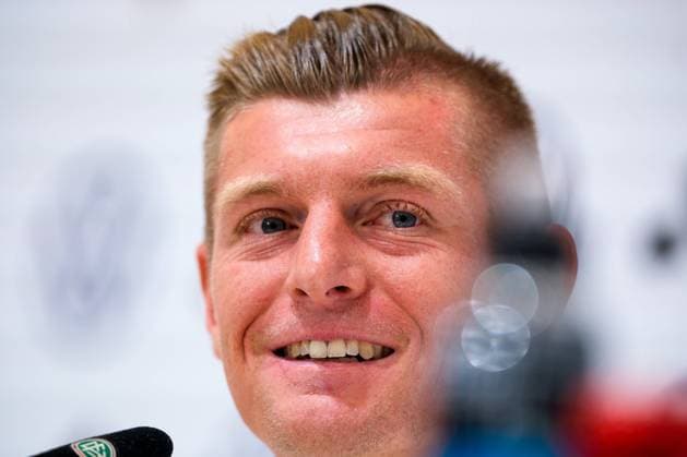 Toni Kroos Germany , 08 laughing, GER, DFB, Press conference, Football mens national team Germany, UEFA European Football Championship 2024,Herzogenaurach 11 06 2024 GER, DFB, Press conference, Football mens national team Germany, UEFA European Football Championship 2024,Herzogenaurach 11 06 2024 Herzogenaurach Copyright: xEibner-Pressefoto FlorianxWieganx EP_FWD