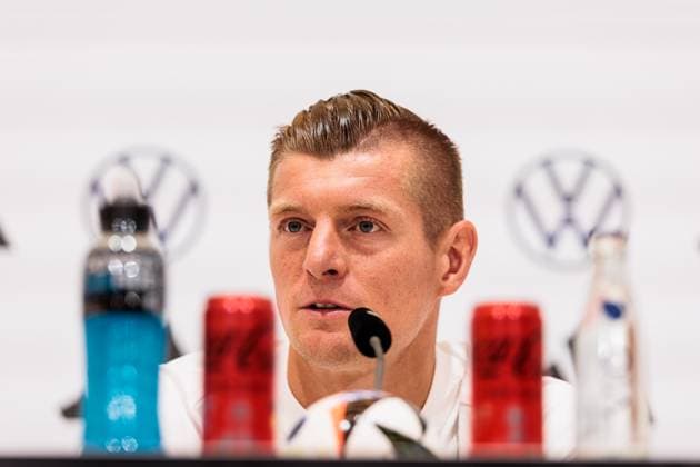 Training camp preparation UEFA EURO 2024 Germany 11 06 2024 Toni Kroos Germany, 8 Training camp preparation UEFA EURO 2024 Germany Press conference HerzoBase, Herzogenaurach on 11 06 2024 Copyright: xBEAUTIFULxSPORTS Wunderlx
