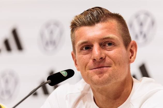 Training camp preparation UEFA EURO 2024 Germany 11 06 2024 Toni Kroos Germany, 8 smiles Training camp preparation UEFA EURO 2024 Germany Press conference HerzoBase, Herzogenaurach on 11 06 2024 Copyright: xBEAUTIFULxSPORTS Wunderlx