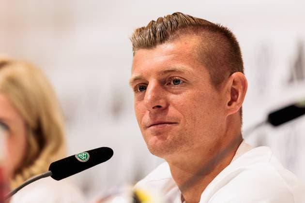 Training camp preparation UEFA EURO 2024 Germany 11 06 2024 Toni Kroos Germany, 8 Training camp preparation UEFA EURO 2024 Germany Press conference HerzoBase, Herzogenaurach on 11 06 2024 Copyright: xBEAUTIFULxSPORTS Wunderlx
