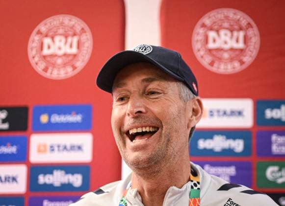 Football International EURO 2024 11 06 2024 PK, Mixed Zone Team Denmark in Freudenstadt Coach Kasper Hjulmand