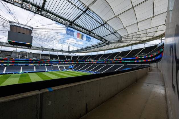Stadium Open Media Day Arena Frankfurt, 11 06 2024 View towards the east curve Stadium Open Media Day Arena Frankfurt, 11 06 2024 Copyright: xBEAUTIFULxSPORTS Hahnex