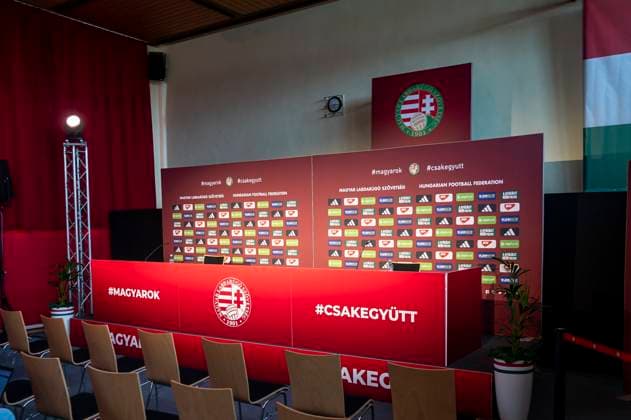 Media center Hungary GER, Press conference Hungarian national team, Football, Euro, UEFA, 11 06 2024, GER, Press conference Hungarian national team, Football, Euro, UEFA, 11 06 2024 Weiler im Allgaeu Copyright: xEibner-Pressefoto FlorianxWolfx EP_FWF