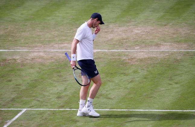 BAU 11 06 2024 Stuttgart Tennis Boss Open, Andy Murray GBR disappointed