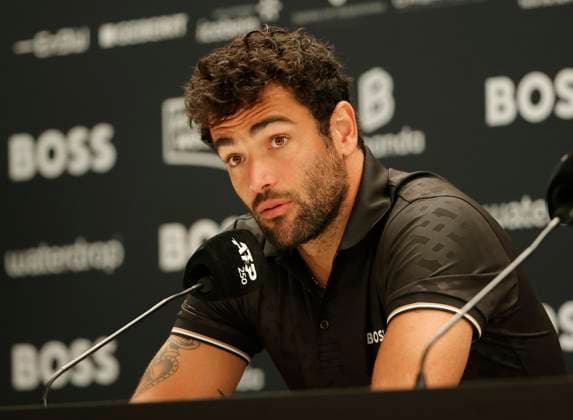 Tennis, ATP tournament in Stuttgart, Matteo Berrettini press conference
