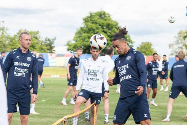 Yussuf Yurary Poulsen Denmark, 20 Public training national team Denmark, UEFA European Football Championship 2024, Men, European Championship 2024, GER, 11 06 2024, Public training national team Denmark, UEFA European Football Championship 2024, Men, European Championship 2024, GER, 11 06 2024 Freudenstadt Copyright: xEibner-Pressefoto WolfgangxFrankx EP_WFK