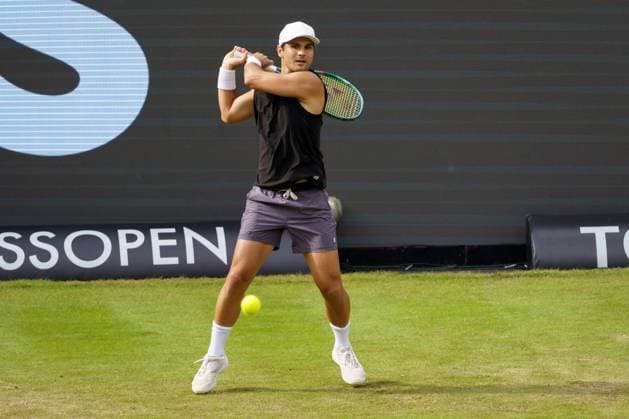 BOSS Open ATP 250 2024 Stuttgart, 11 06 2024 Marcos Giron USA, United States of America BOSS Open 2024, ATP 250, TC Weissenhof grounds on 10 06 2024, Stuttgart Copyright: xBEAUTIFULxSPORTSx Pajonkx