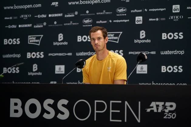 Tennis, ATP tournament in Stuttgart, Andy Murray press conference