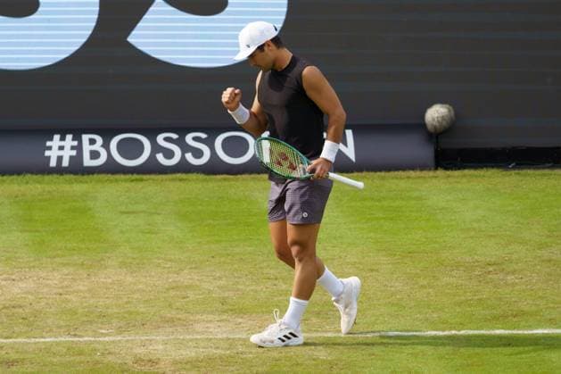 BOSS Open ATP 250 2024 Stuttgart, 11 06 2024 Marcos Giron USA, United States of America BOSS Open 2024, ATP 250, TC Weissenhof grounds on 10 06 2024, Stuttgart Copyright: xBEAUTIFULxSPORTSx Pajonkx
