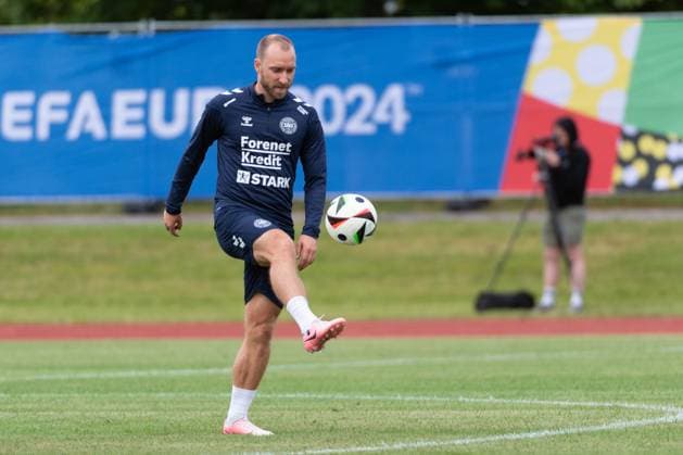 Christian Eriksen Denmark, 10 Public training national team Denmark, UEFA European Football Championship 2024, men, European Championship 2024, GER, 11 06 2024, Public training national team Denmark, UEFA European Football Championship 2024, men, European Championship 2024, GER, 11 06 2024 Freudenstadt Copyright: xEibner-Pressefoto WolfgangxFrankx EP_WFK