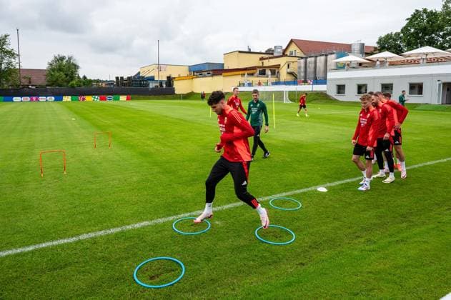 Coordination exercises GER, Training Hungarian national team, Football, UEFA Euro 2024, 11 06 2024 GER, Training Hungarian national team, Football, UEFA Euro 2024, 11 06 2024 Weiler im Allgaeu Copyright: xEibner-Pressefoto FlorianxWolfx EP_FWF