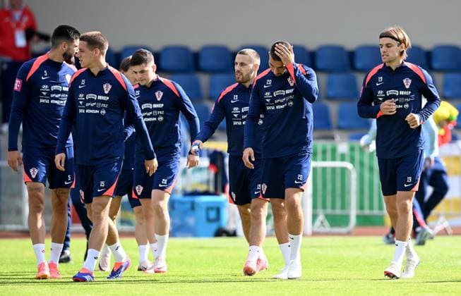 EURO 2024, Nationalteam Kroatien, Training Croatia national team, Nationalteam Training Session Croatia National Team is pictured during a training session at UEFA EURO, EM, Europameisterschaft,Fussball 2024 Croatia base camp in Neuruppin, Germany on June 10, 2024. MarkoxLukunic PIXSELL