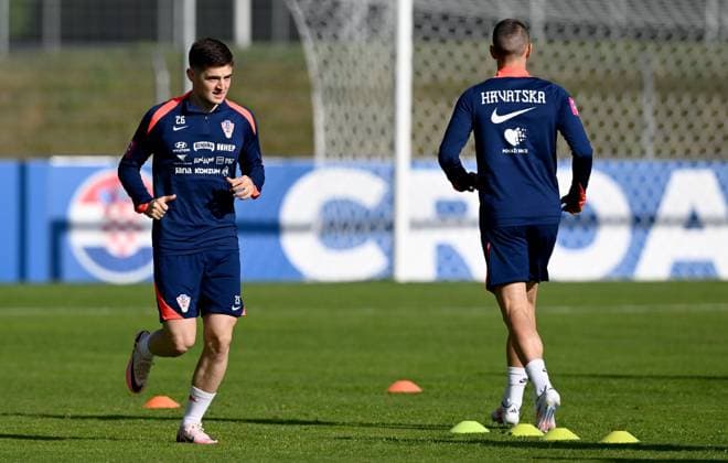 EURO 2024, Nationalteam Kroatien, Training Croatia national team, Nationalteam Training Session Martin Baturina of Croatia is pictured during a training session at UEFA EURO, EM, Europameisterschaft,Fussball 2024 Croatia base camp in Neuruppin, Germany on June 10, 2024. MarkoxLukunic PIXSELL