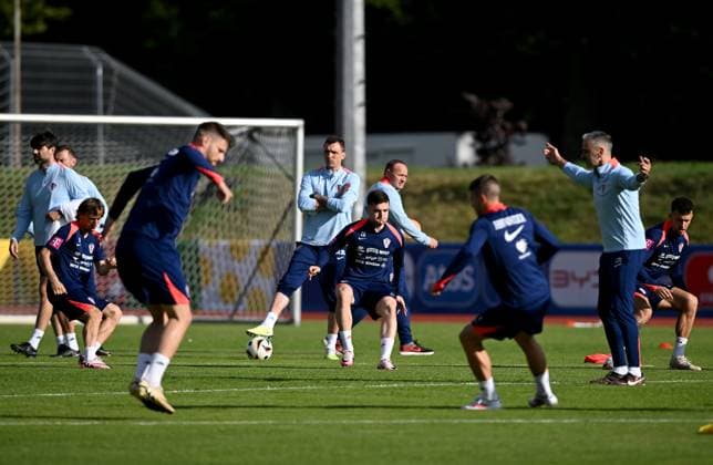 EURO 2024, Nationalteam Kroatien, Training Croatia national team, Nationalteam Training Session Croatia National Team is pictured during a training session at UEFA EURO, EM, Europameisterschaft,Fussball 2024 Croatia base camp in Neuruppin, Germany on June 10, 2024. MarkoxLukunic PIXSELL