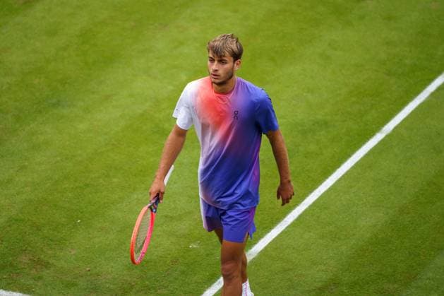 BOSS Open ATP 250 2024 Stuttgart, 11 06 2024 Flavio Cobolli ITA, Italy BOSS Open 2024, ATP 250, TC Weissenhof grounds on 11 06 2024, Stuttgart Copyright: xBEAUTIFULxSPORTSx Pajonkx