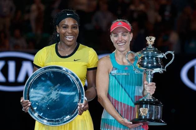 Tennis 2016: Australian Open JAN 30 January 30, 2016: Angelique Kerber of Germany celebrates winning the Women s Final against Serena Williams of United States of America on day thirteen of the 2016 Australian Open Grand Slam tennis tournament at Melbourne Park in Melbourne, Australia. Angelique Kerber won 64 36 64. Sydney Low Cal Media Melbourne Victoria Australia EDITORIAL USE ONLY Copyright: xx ZUMA-20160130_zaf_c04_035.jpg SydneyxLowx csmphototwo232798
