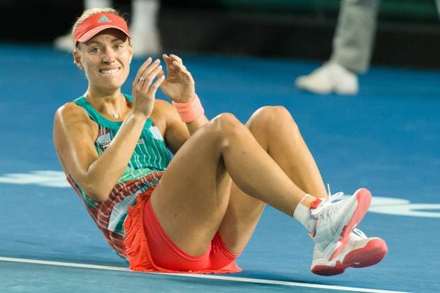 Tennis 2016: Australian Open JAN 30 January 30, 2016: Angelique Kerber of Germany celebrates winning the Women s Final against Serena Williams of United States of America on day thirteen of the 2016 Australian Open Grand Slam tennis tournament at Melbourne Park in Melbourne, Australia. Angelique Kerber won 64 36 64. Sydney Low Cal Media Melbourne Victoria Australia EDITORIAL USE ONLY Copyright: xx ZUMA-20160130_zaf_c04_047.jpg SydneyxLowx csmphototwo232799