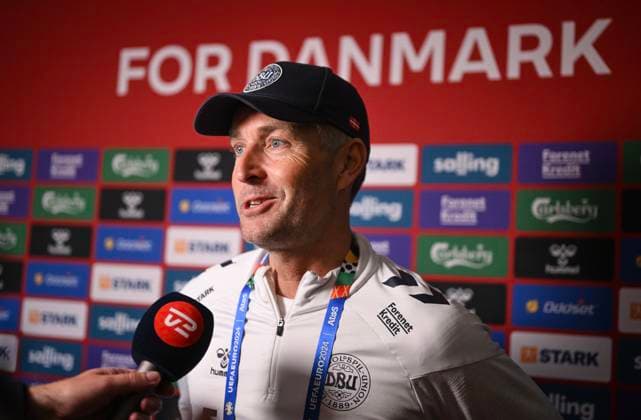 Football International EURO 2024 11 06 2024 PK, Mixed Zone Team Denmark in Freudenstadt Coach Kasper Hjulmand