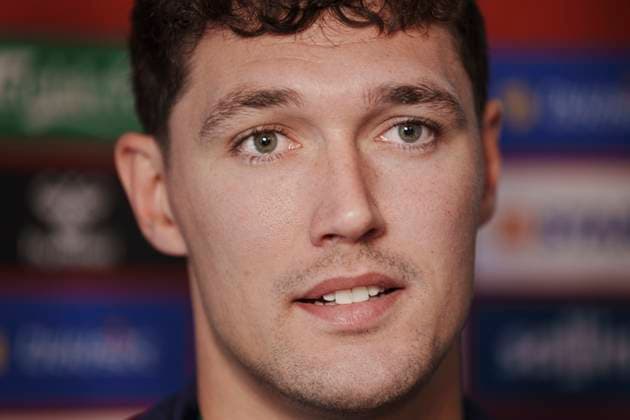 Denmarks player Andreas Christensen talks to the media in Freudenstadt, Germany, Wednesday June 12, 2024 , Freudenstadt Germany  Copyright: Ritzau Scanpix LiselottexSabroex spdk20240612-100549-L
