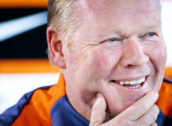 WOLFSBURG - National coach Ronald Koeman during a press conference, PK, Pressekonferenz of the Dutch national team, Nationalteam in the Volkswagen Arena on June 12, 2024 in Wolfsburg, Germany. The Dutch national team is preparing for the first group match at the European Football Championship in Germany against Poland. ANP KOEN VAN WEEL UEFA EURO, EM, Europameisterschaft,Fussball 2024 Germany 2024 xVIxANPxSportx xxANPxIVx 500915484 originalFilename: 500915484_20240612.jpg