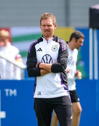 Julian Nagelsmann Germany , coach gestures, facial expressions, GER, DFB, training, mens national football team Germany, UEFA European Football Championship 2024, Herzogenaurach 12 06 2024 GER, DFB, training, mens national football team Germany, UEFA European Football Championship 2024, Herzogenaurach 12 06 2024 Herzogenaurach Copyright: xEibner-Pressefoto FlorianxWieganx EP_FWD