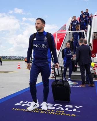 Belgium Media Activities UEFA EURO, EM, Europameisterschaft,Fussball 2024 12 06 2024 LUDWIGSBURG, GERMANY - JUNE 12 : Tedesco Domenico head coach of Belgium pictured during arrival at the UEFA Euro 2024 European Football Championship tournament on June 12, 2024 in Ludwigsburg, Germany, 12 06 2024 Ludwigsburg Germany  Copyright: xRoyalxBelgianxFootballxAssociationx